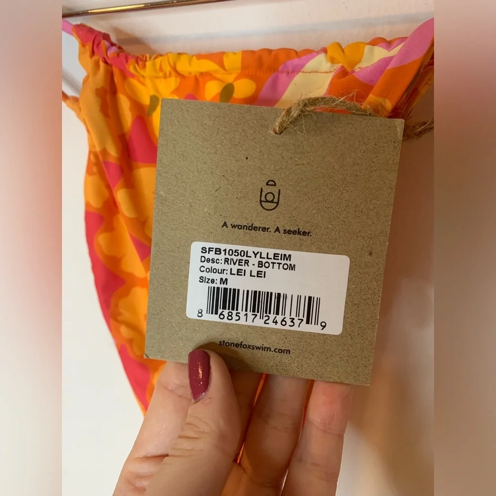NWT STONE FOX SWIM RIVER BIKINI  BOTTOM - LEI LEI - Picture 3 of 4